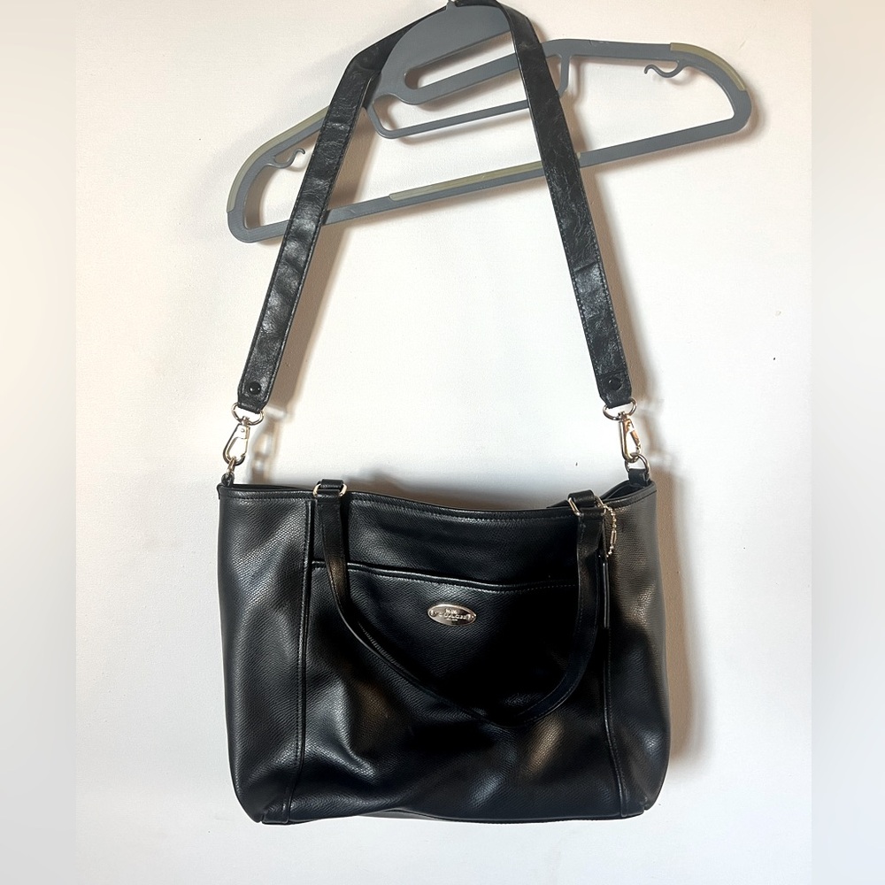 Coach Black Leather Shoulder Bag